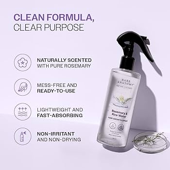 Rosemary Water Spray for Hair Growth & Hair Fall Control - With Rice Water & 100% Natural Extracts - 200ml